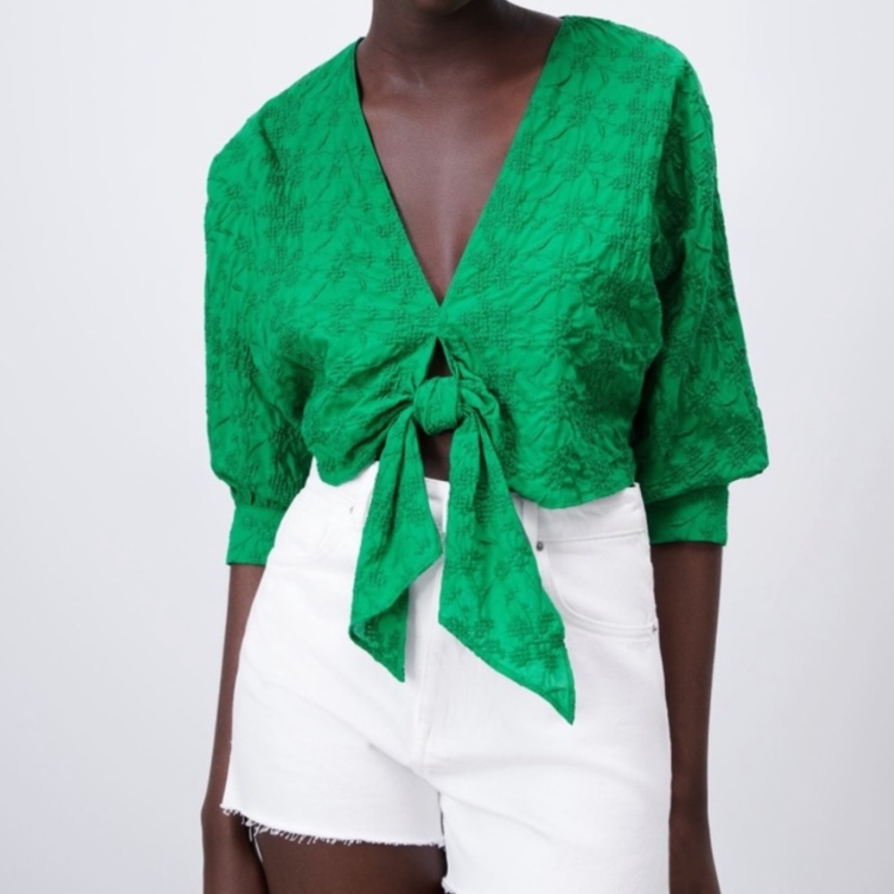 Zara Embroidered Top